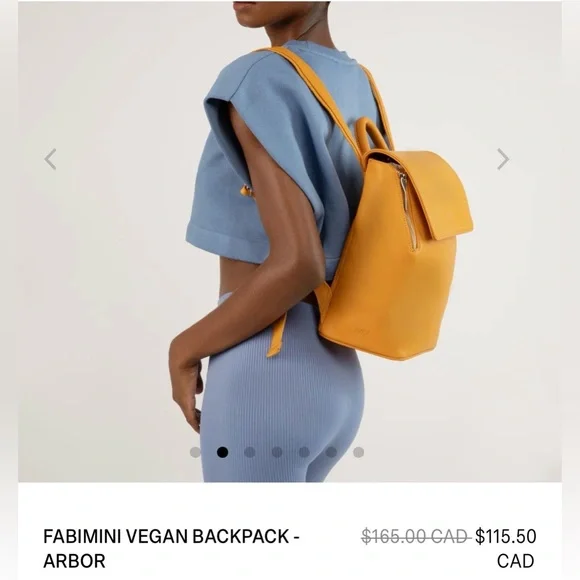 Matt & Nat Fabimini dark rose Vegan Leather Backpack - Picture 4 of 10